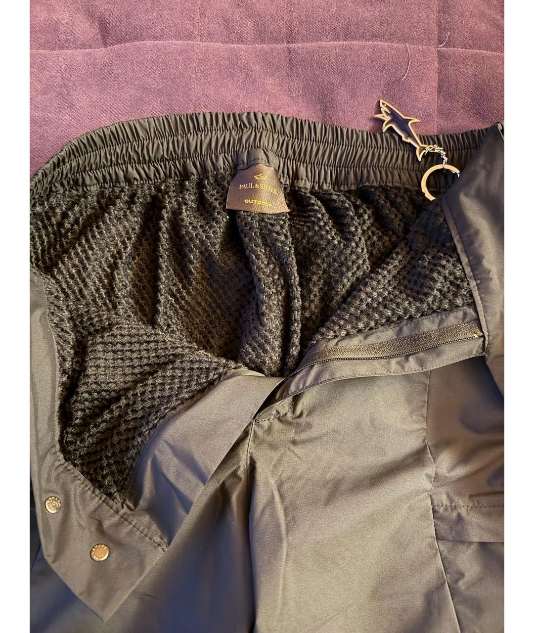 PAUL & SHARK Темно-синие полиэстеровые повседневные брюки, фото 2