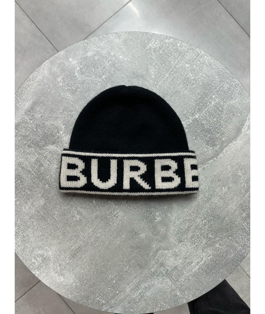BURBERRY Черная кашемировая шапка, фото 9