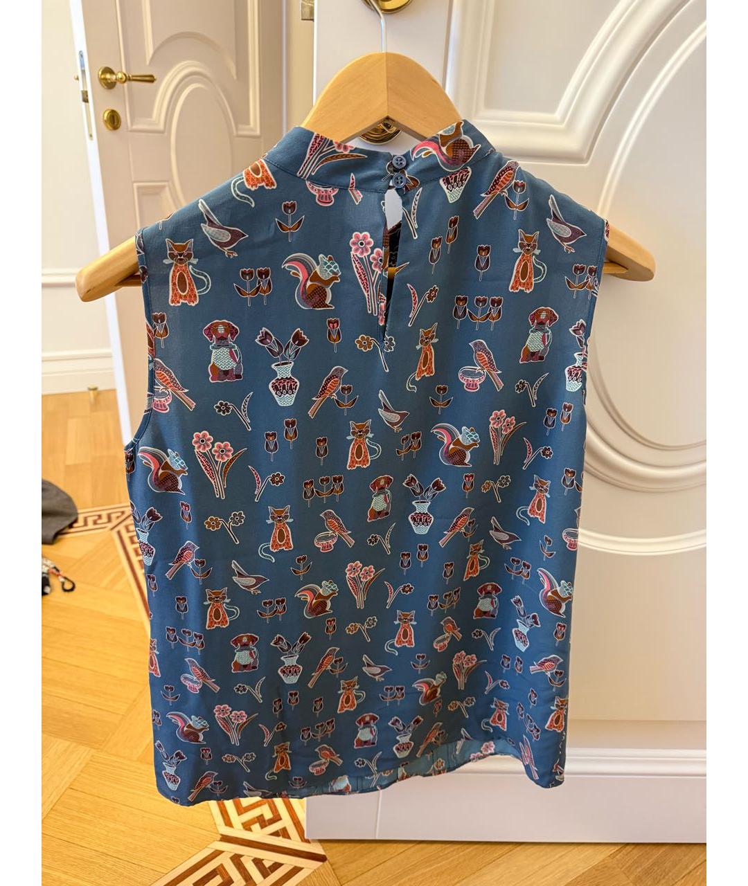 MISSONI Мульти шелковая блузы, фото 2