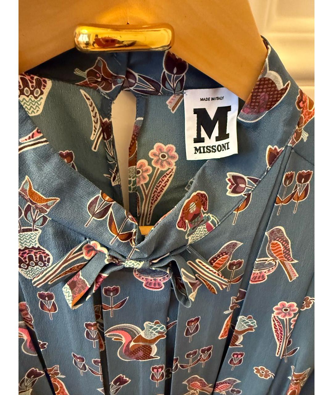 MISSONI Мульти шелковая блузы, фото 3