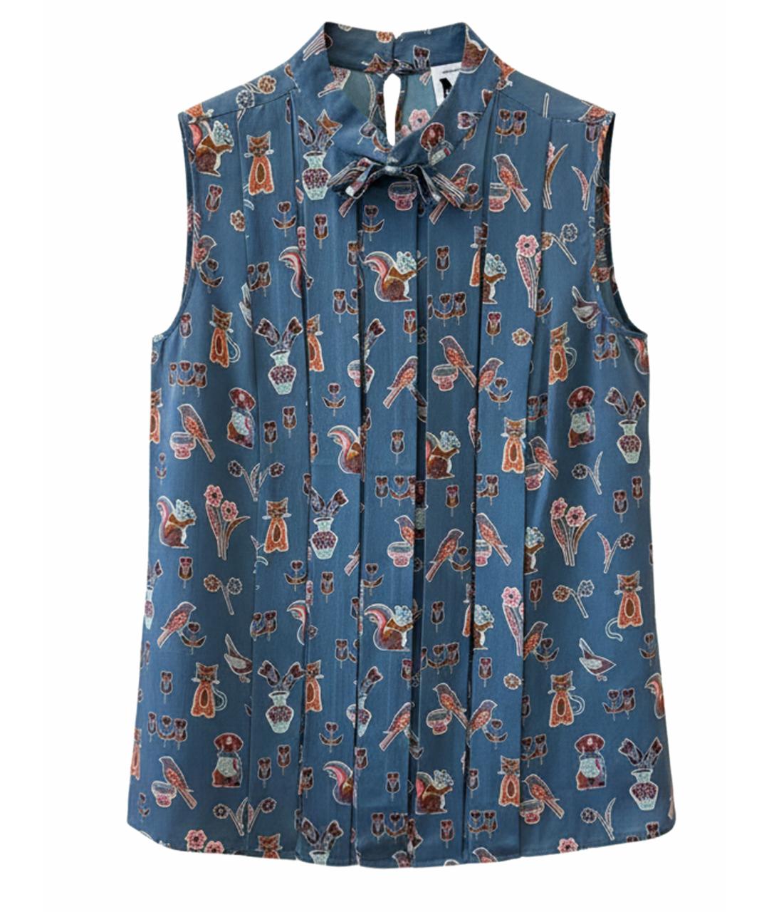 MISSONI Мульти шелковая блузы, фото 1