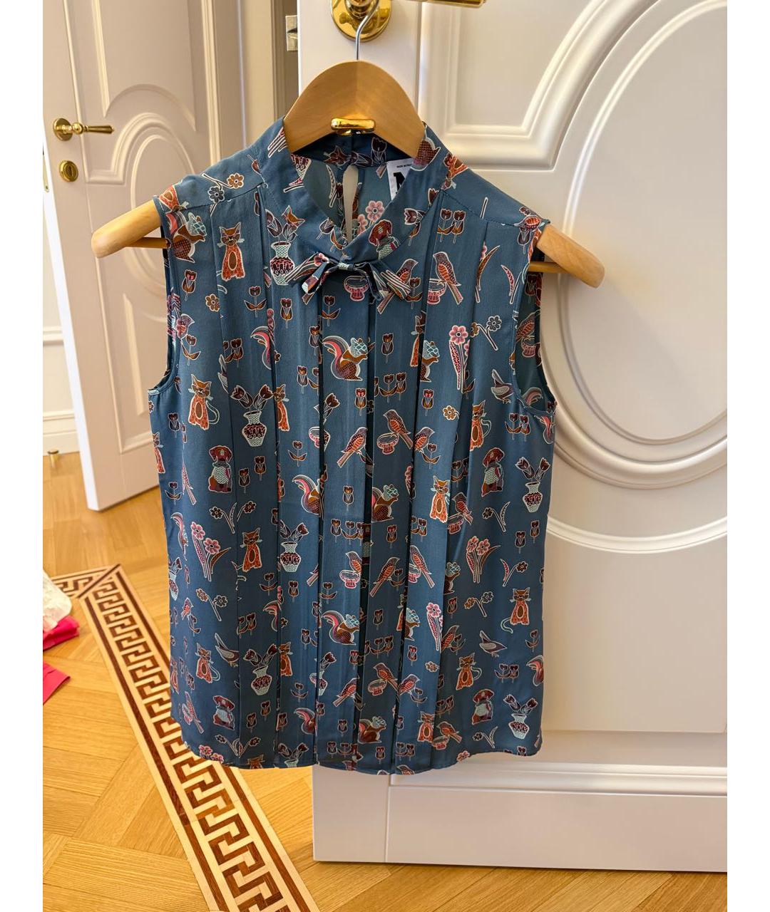 MISSONI Мульти шелковая блузы, фото 5