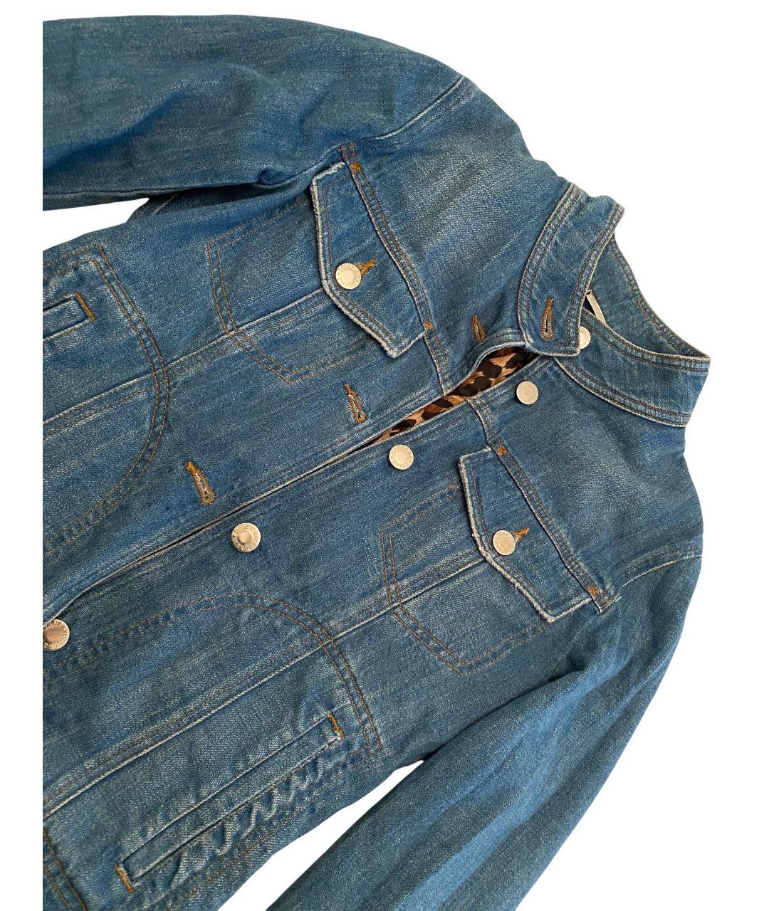 DOLCE&GABBANA Голубая хлопковая куртка, фото 2