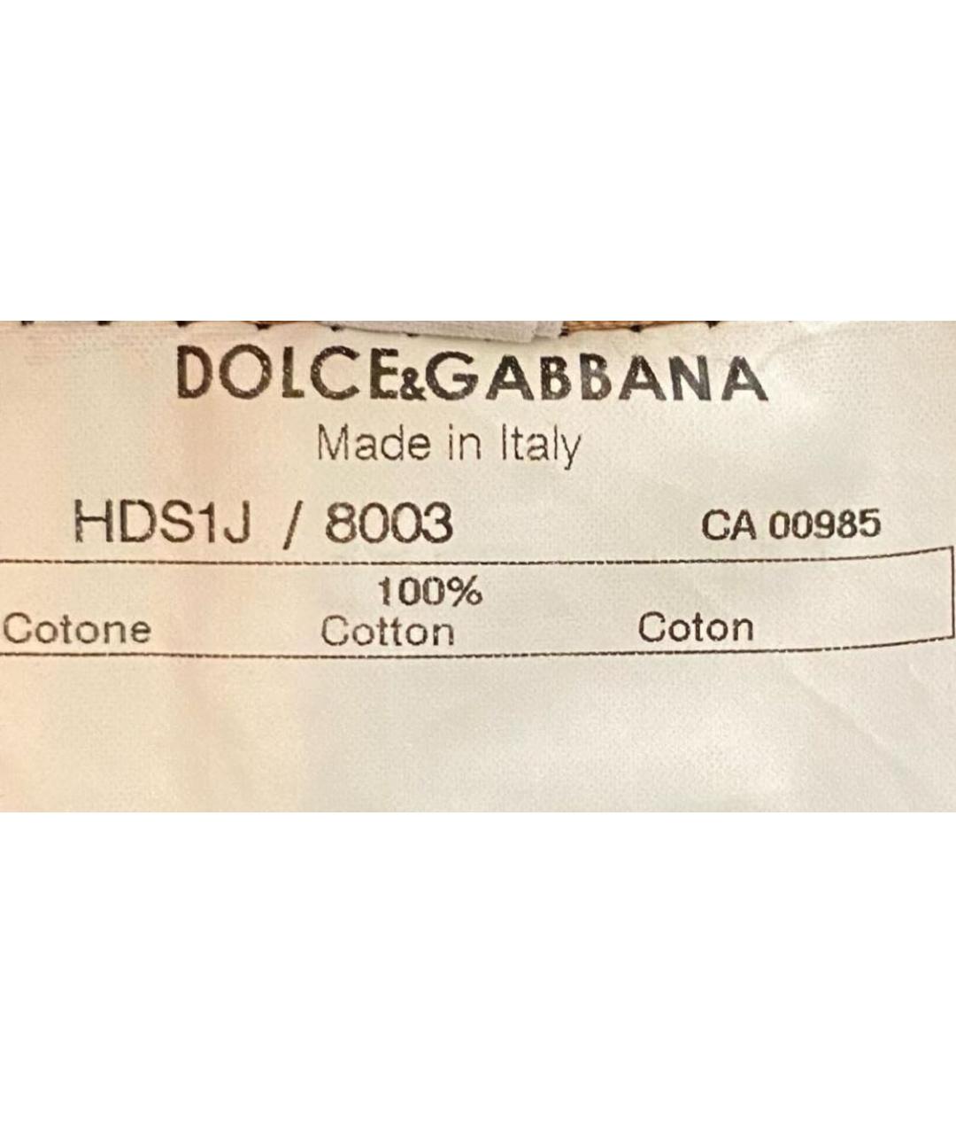 DOLCE&GABBANA Голубая хлопковая куртка, фото 7