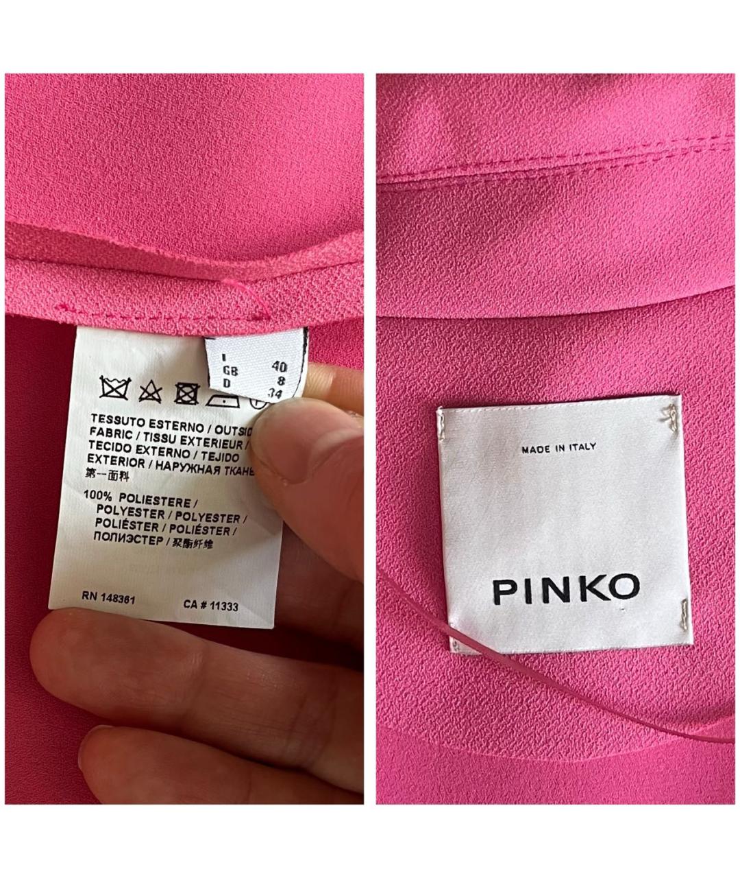 PINKO Фуксия полиэстеровый жакет/пиджак, фото 5