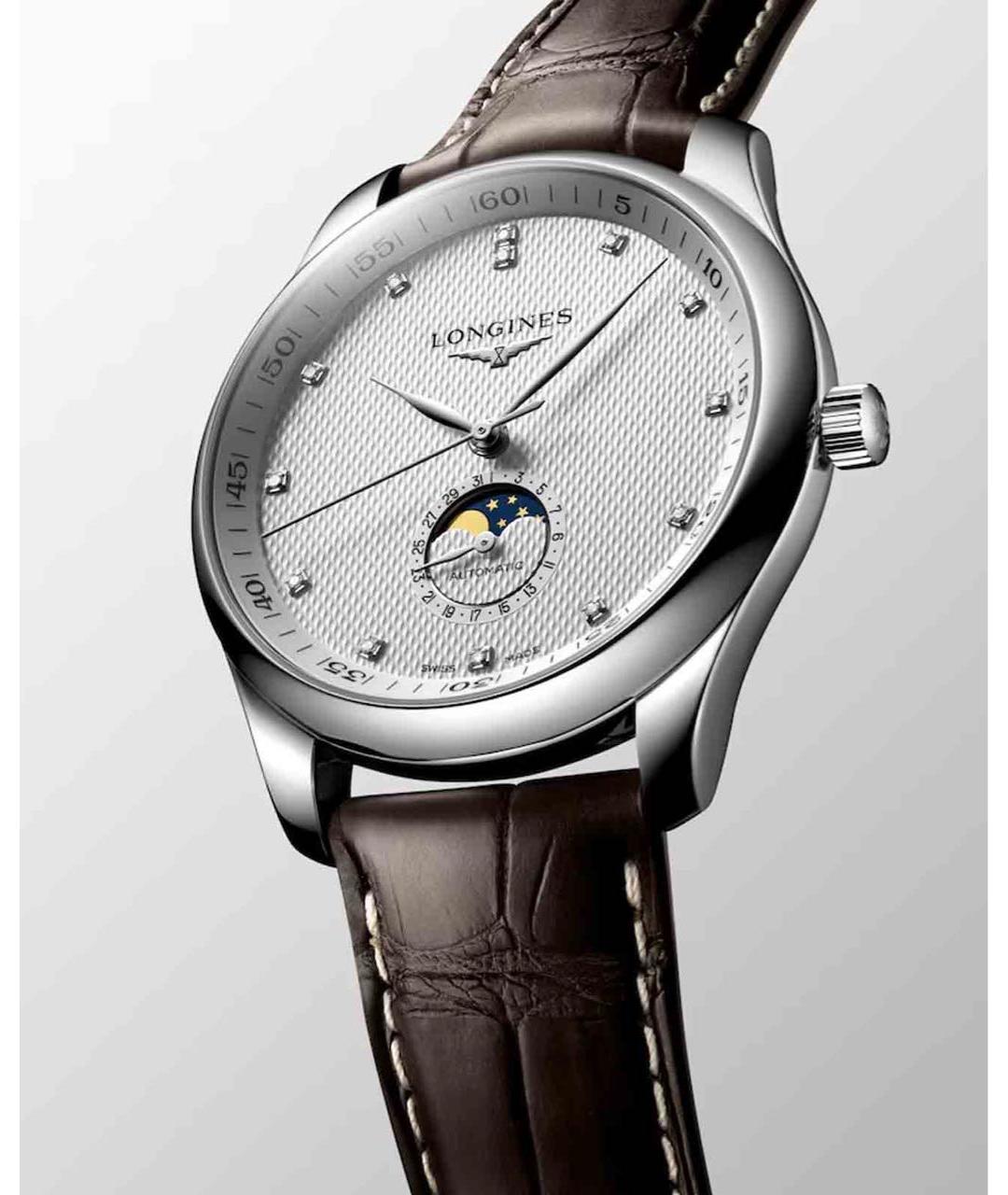 LONGINES Коричневые металлические часы, фото 3