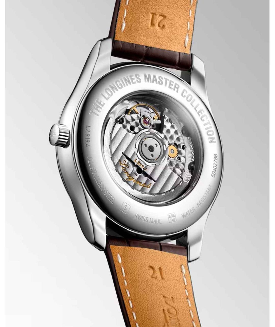 LONGINES Коричневые металлические часы, фото 2