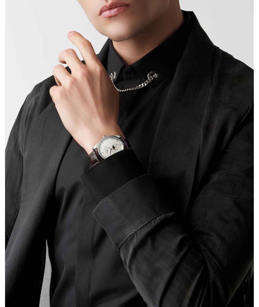 LONGINES Коричневые металлические часы, фото 4