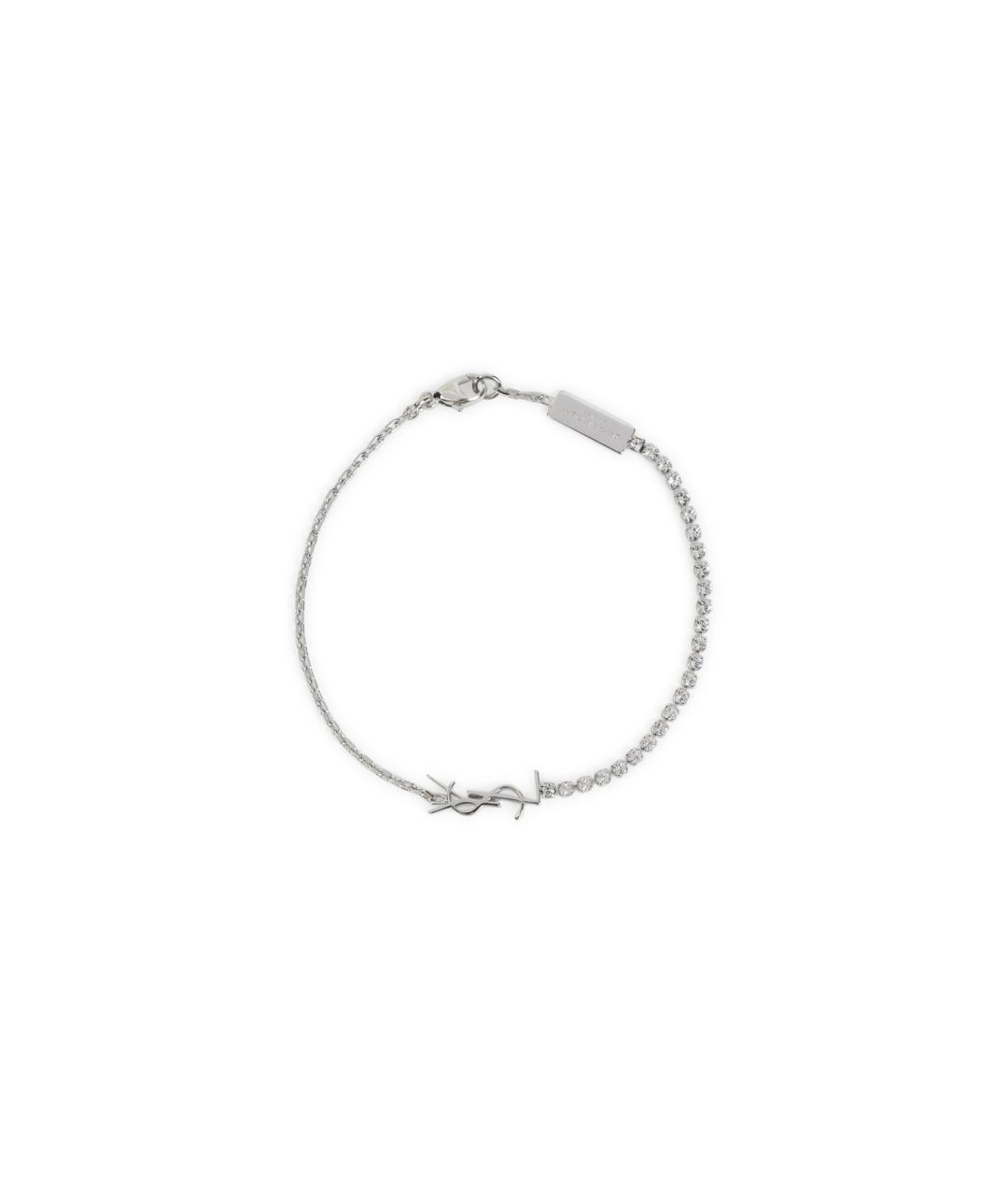 SAINT LAURENT Серебрянный латунный браслет, фото 1