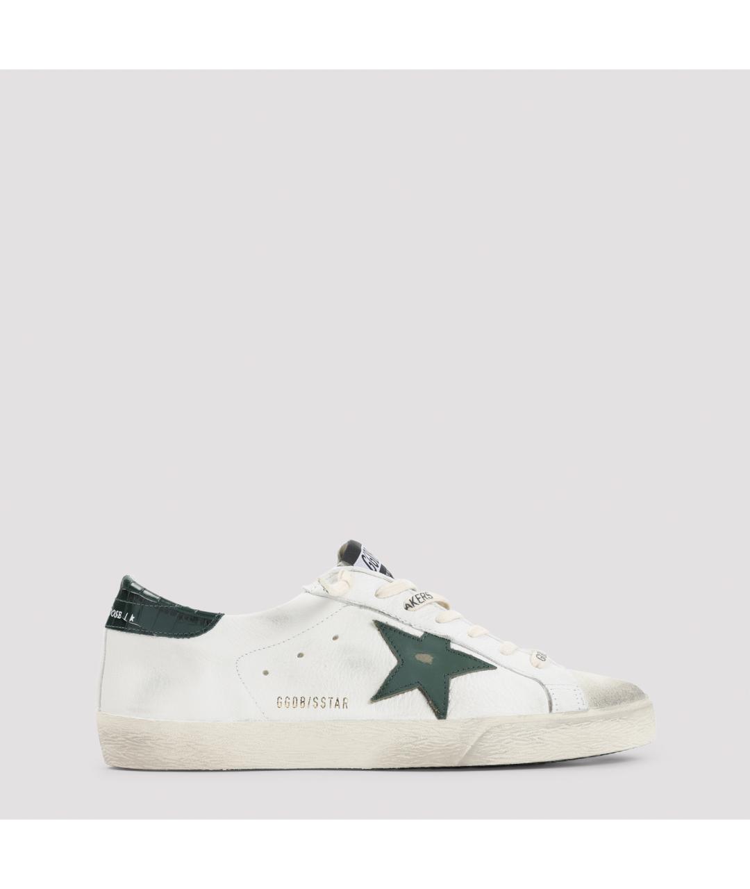 GOLDEN GOOSE DELUXE BRAND Белые кожаные низкие кроссовки / кеды, фото 2