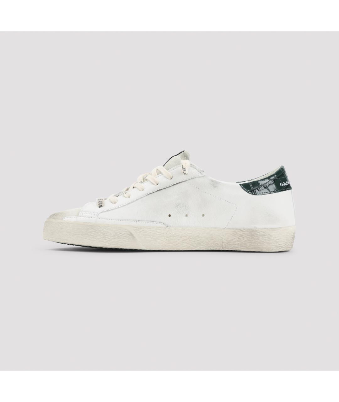 GOLDEN GOOSE DELUXE BRAND Белые кожаные низкие кроссовки / кеды, фото 4