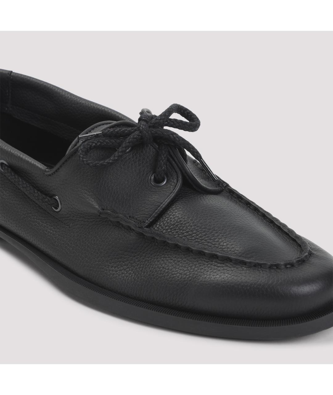 JOHN LOBB Черные кожаные лоферы, фото 6