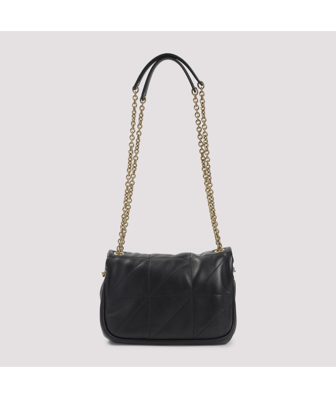 SAINT LAURENT Черная кожаная сумка через плечо, фото 4