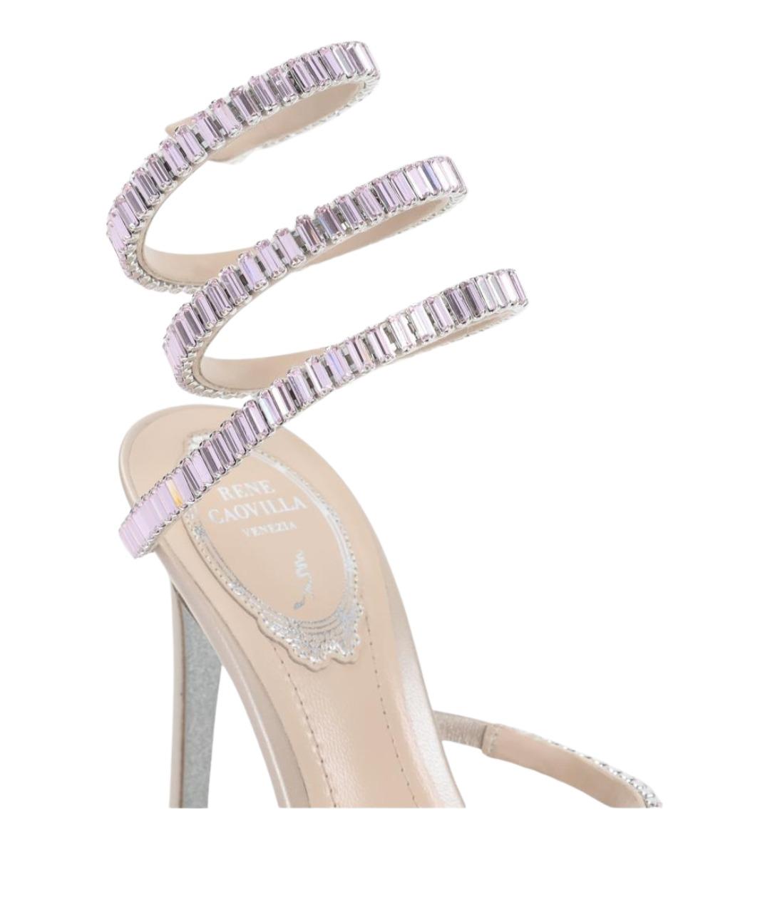 RENE CAOVILLA Кожаные босоножки, фото 5