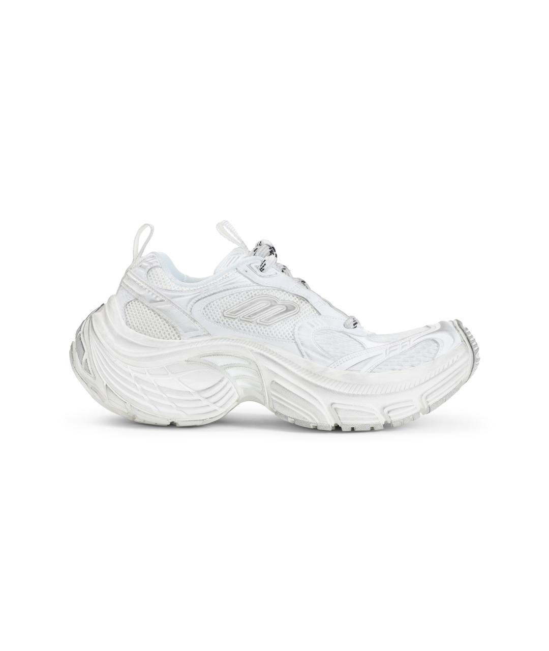 BALENCIAGA Белые синтетические низкие кроссовки / кеды, фото 1