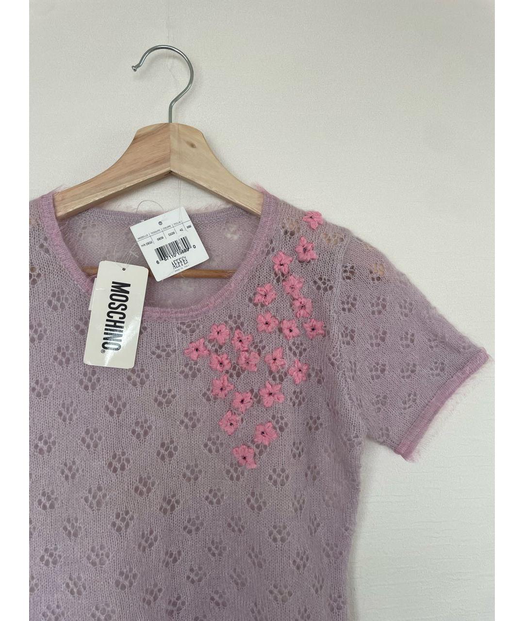 MOSCHINO Розовый шерстяной джемпер / свитер, фото 7