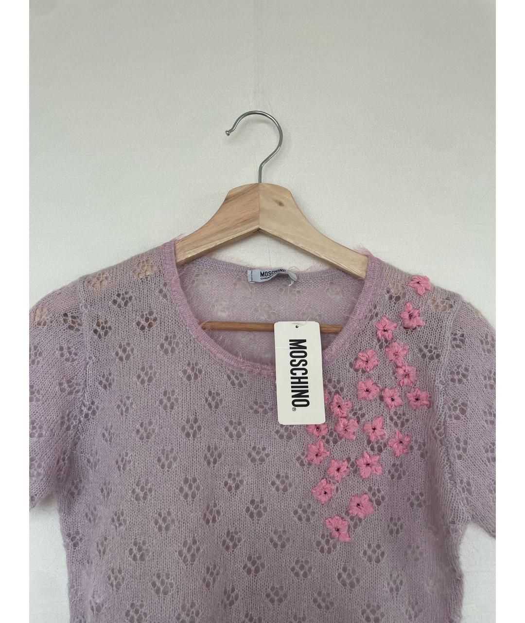 MOSCHINO Розовый шерстяной джемпер / свитер, фото 2