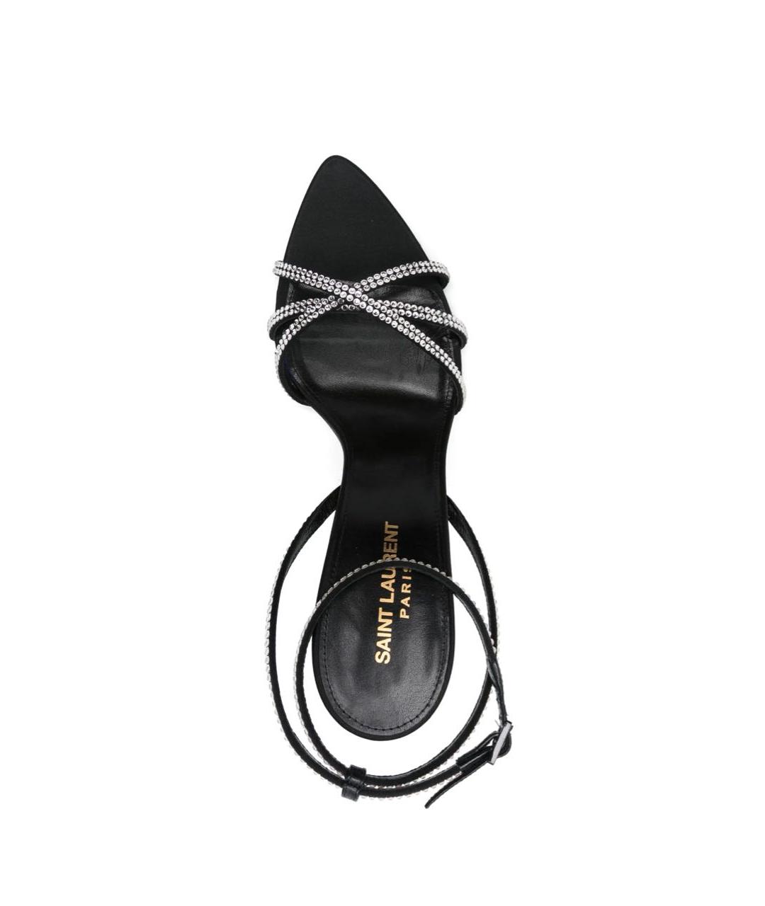 SAINT LAURENT Черные текстильные туфли, фото 7
