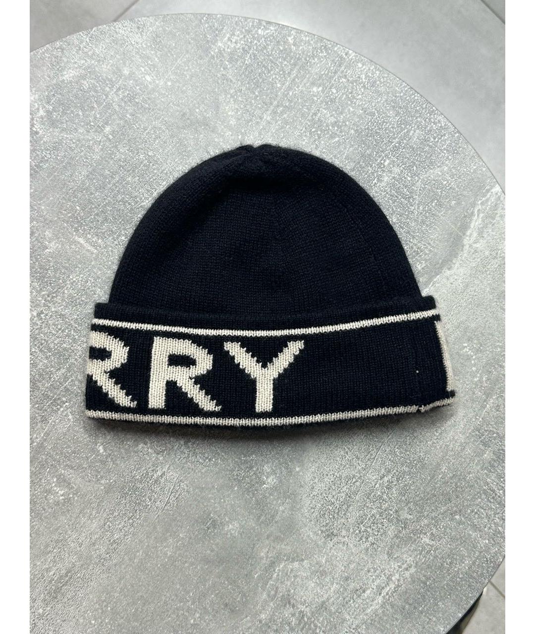 BURBERRY Черная кашемировая шапка, фото 2