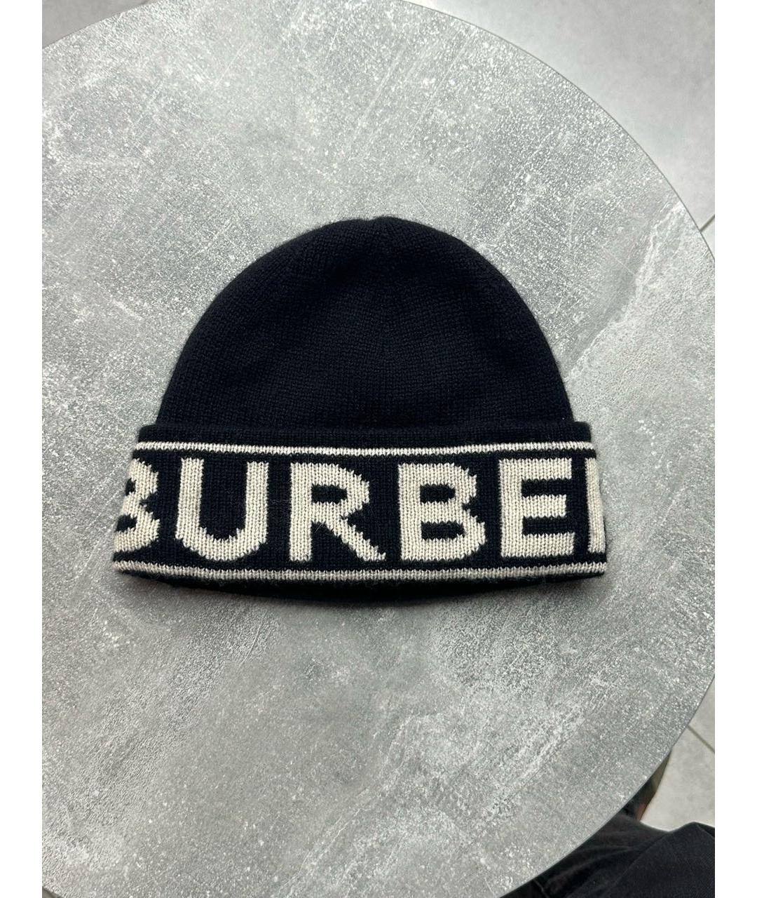 BURBERRY Черная кашемировая шапка, фото 5