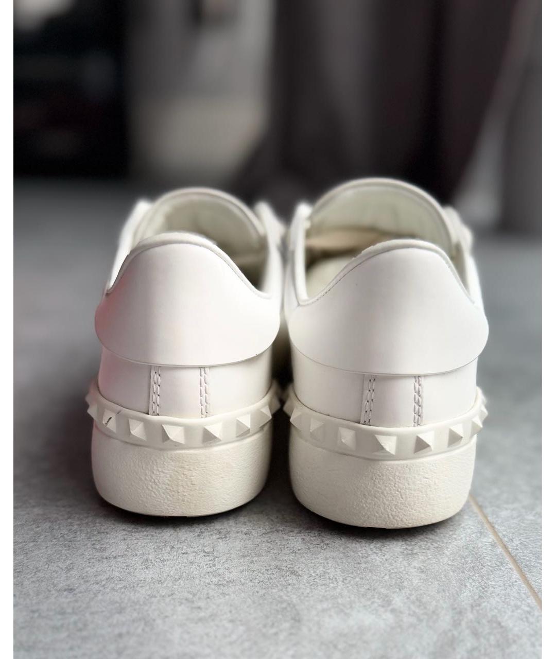 VALENTINO Белые кожаные кроссовки, фото 4