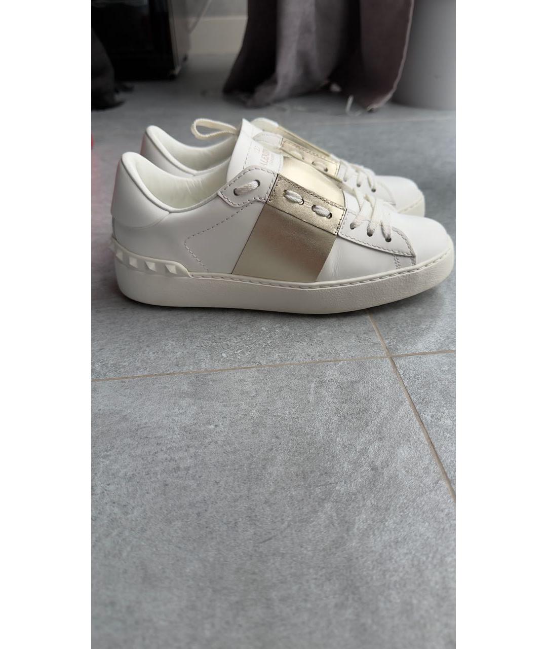 VALENTINO Белые кожаные кроссовки, фото 5