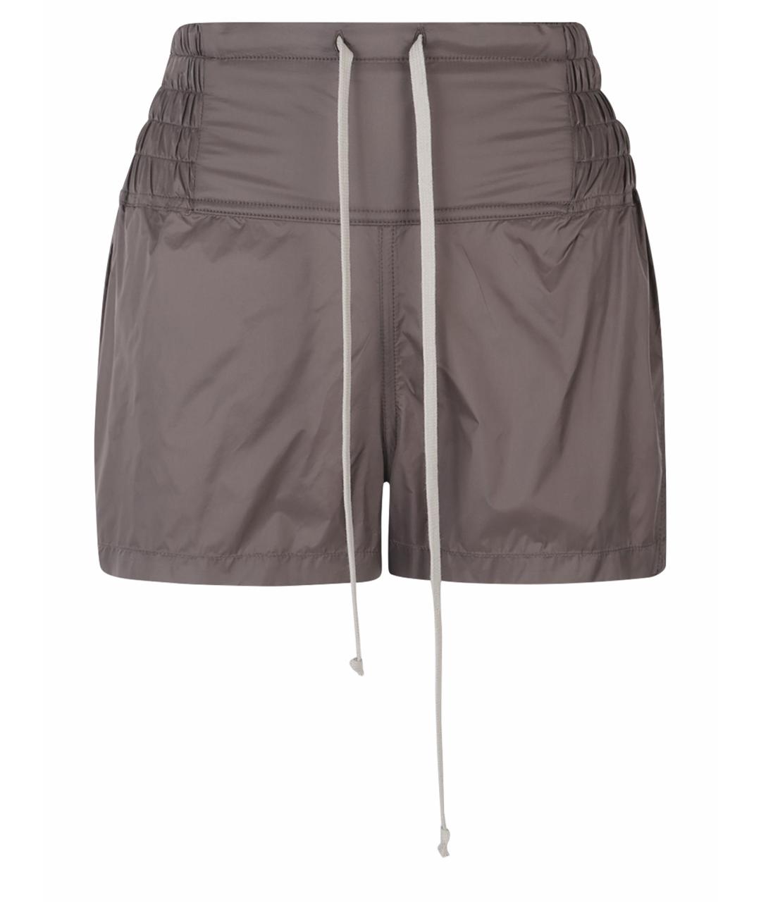 RICK OWENS Серые полиамидовые шорты, фото 1
