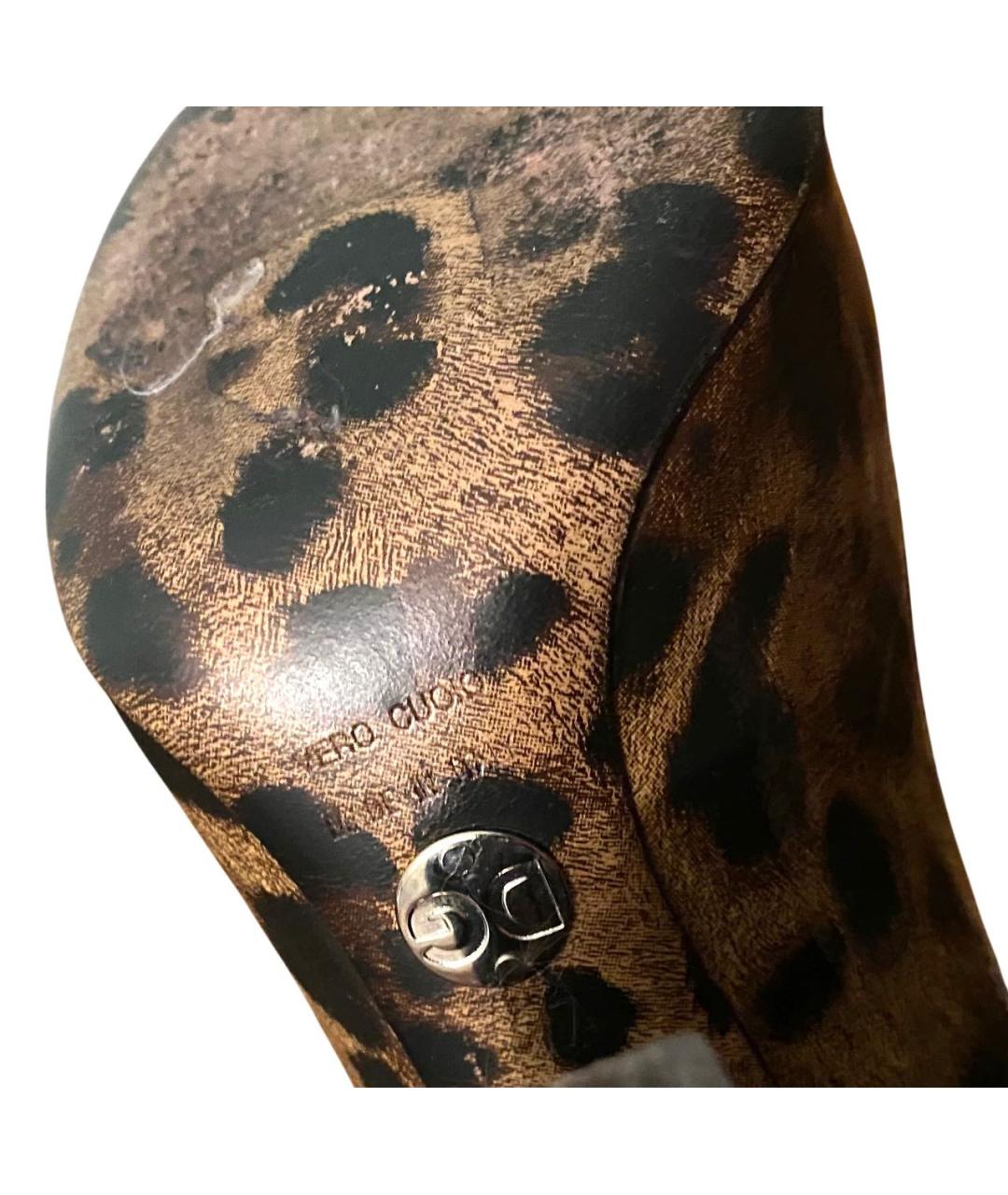 DOLCE&GABBANA Коричневые туфли из лакированной кожи, фото 8