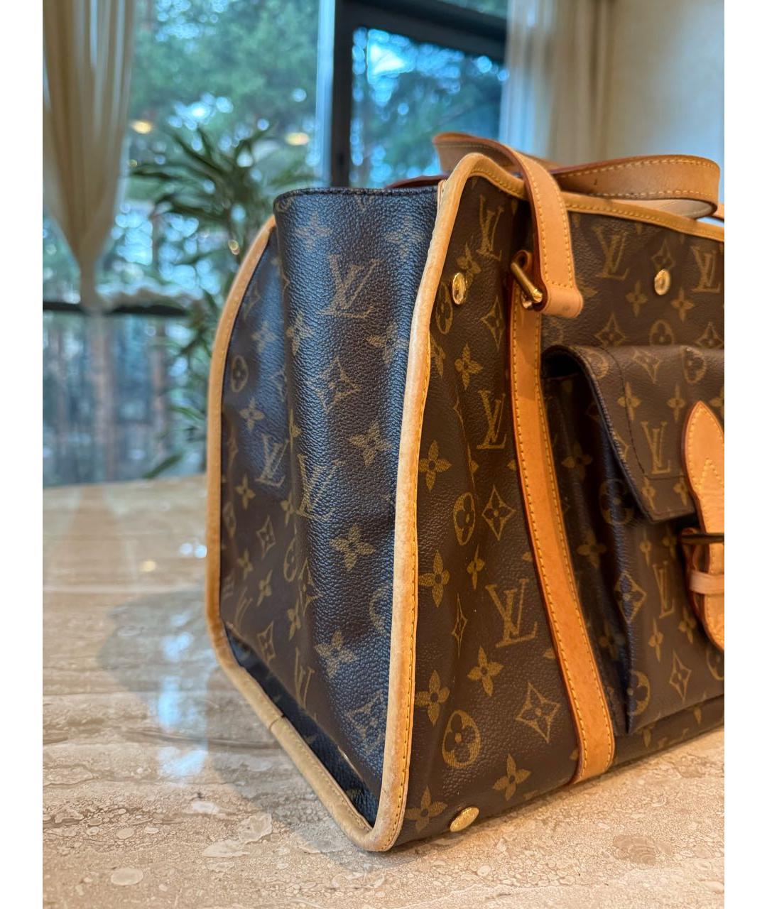 LOUIS VUITTON Коричневая дорожная/спортивная сумка, фото 5