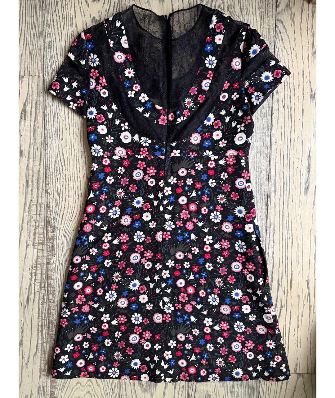 VALENTINO Мульти шелковое повседневное платье, фото 2