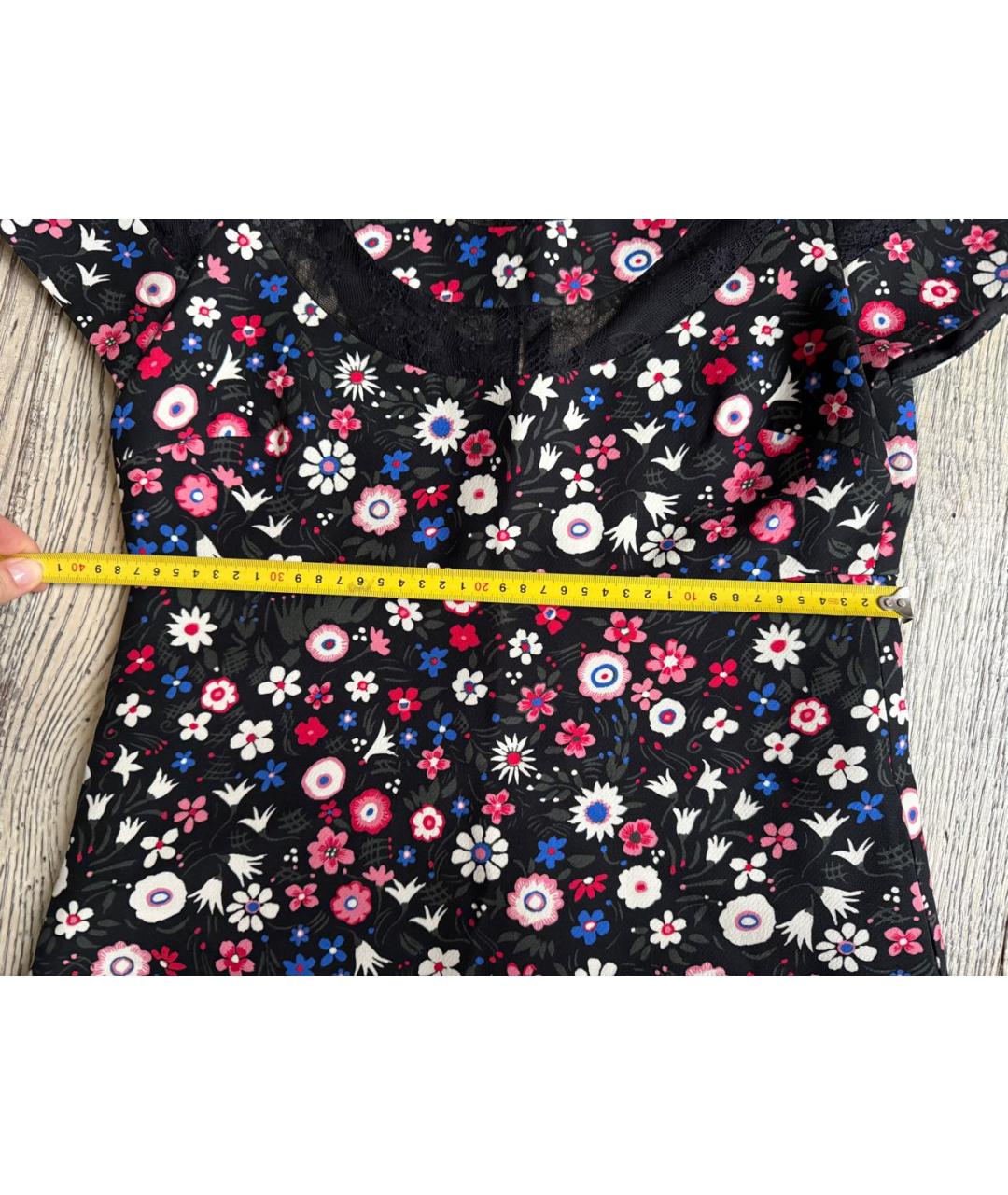 VALENTINO Мульти шелковое повседневное платье, фото 8