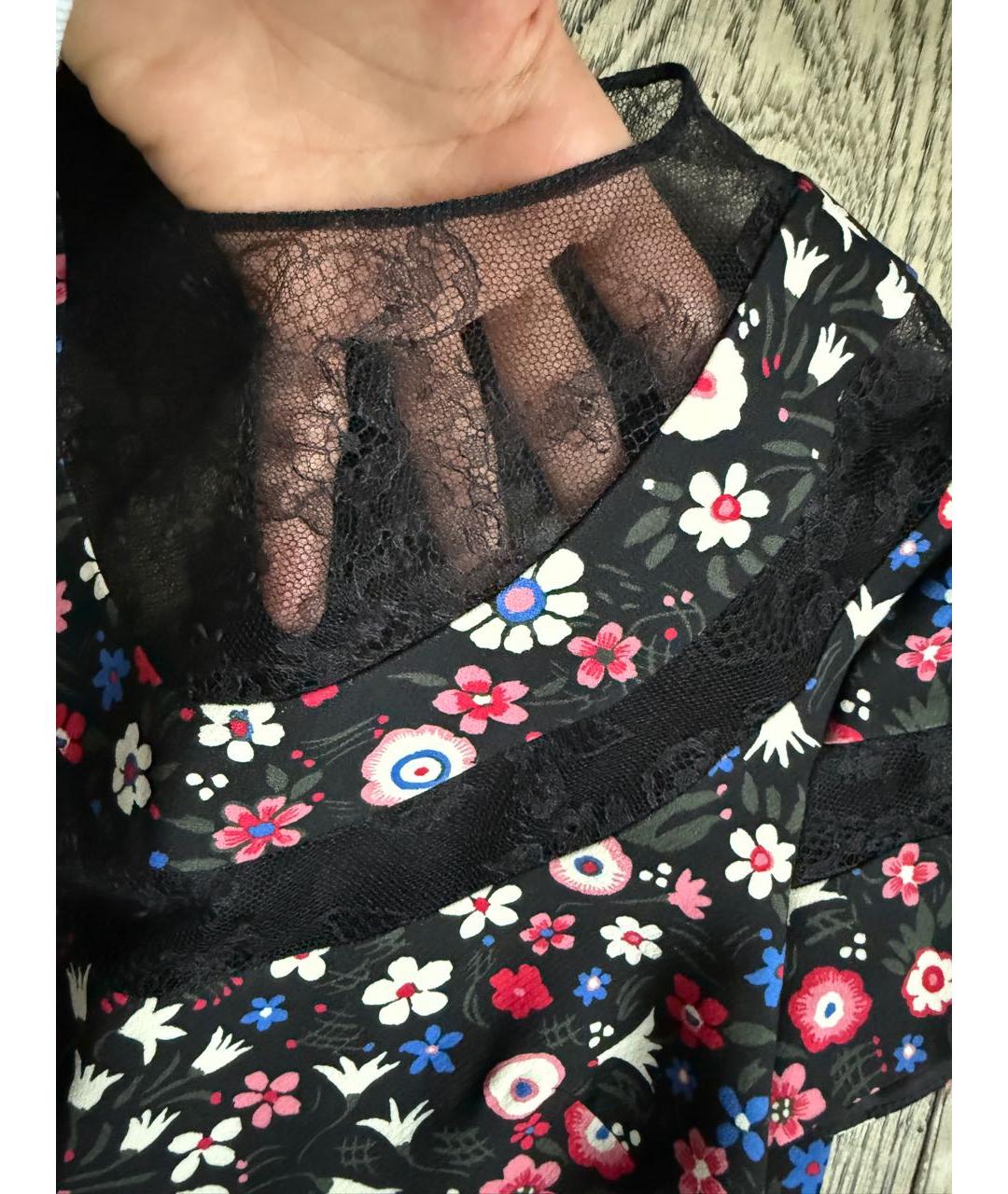 VALENTINO Мульти шелковое повседневное платье, фото 4