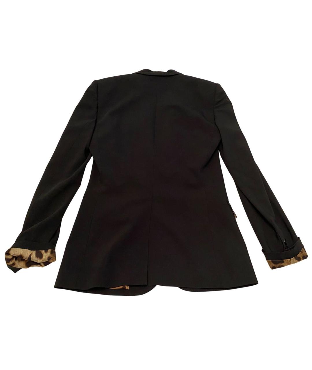 DOLCE&GABBANA Черный шерстяной жакет/пиджак, фото 4