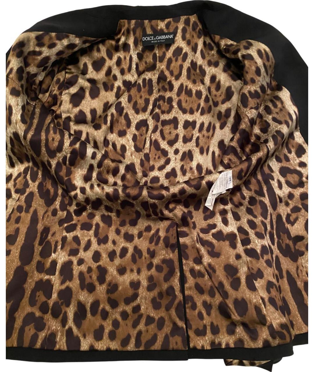 DOLCE&GABBANA Черный шерстяной жакет/пиджак, фото 3