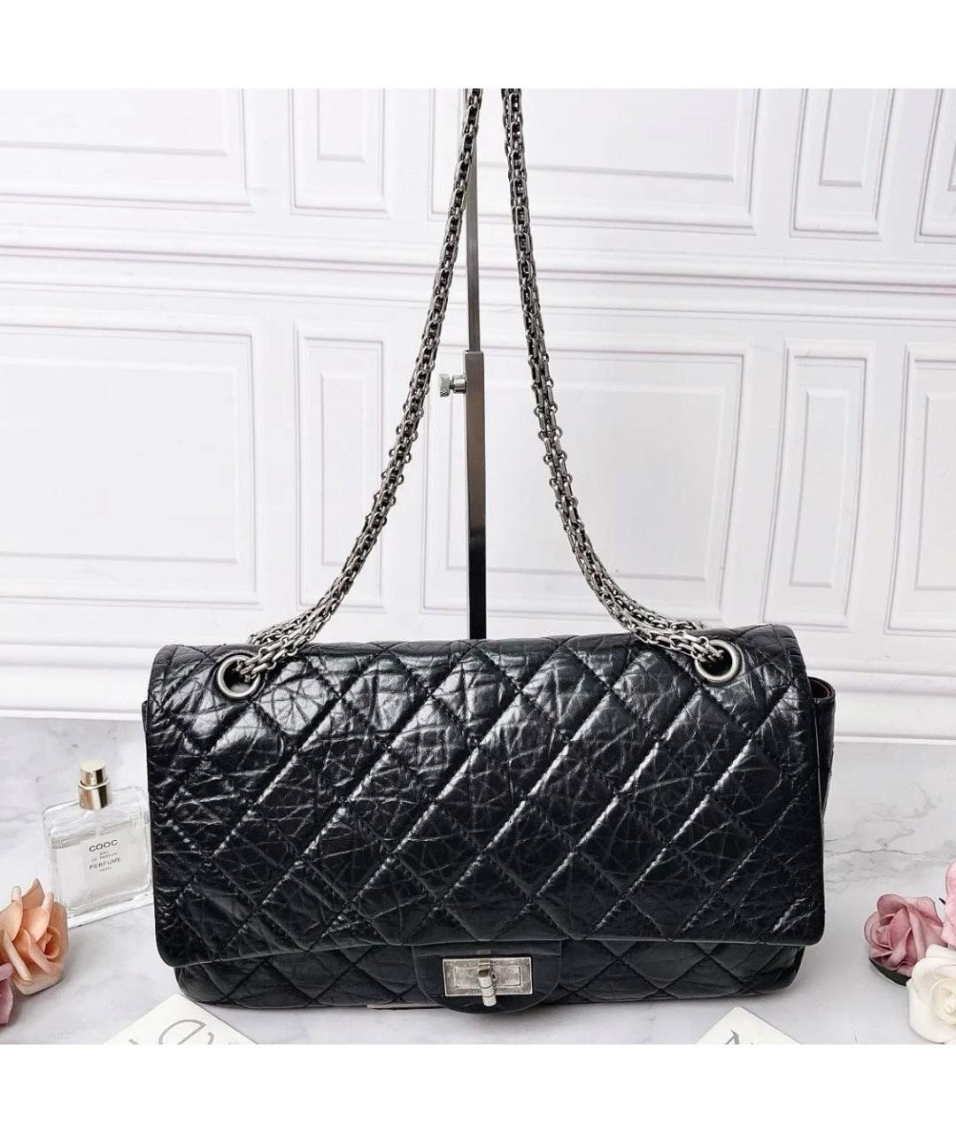 CHANEL Черная кожаная сумка через плечо, фото 8