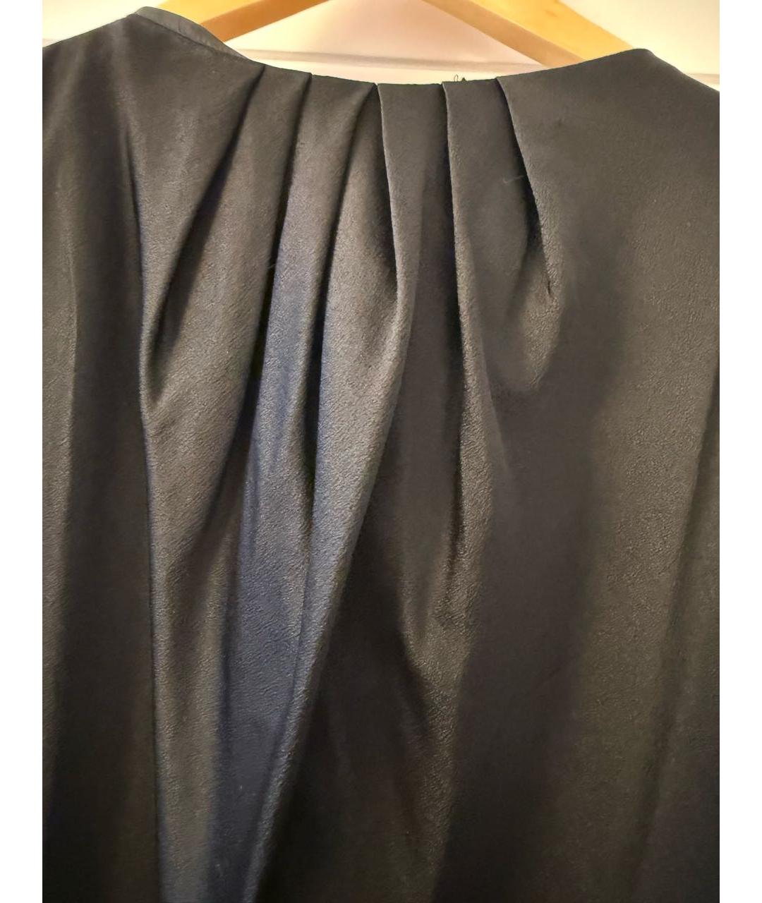 ALBERTA FERRETTI Черное шелковое коктейльное платье, фото 4