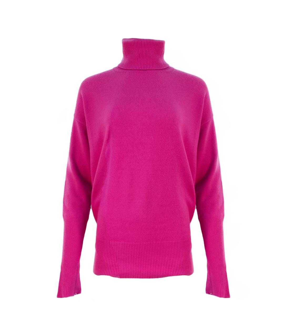 VICTORIA BECKHAM Розовая кашемировая водолазка, фото 1