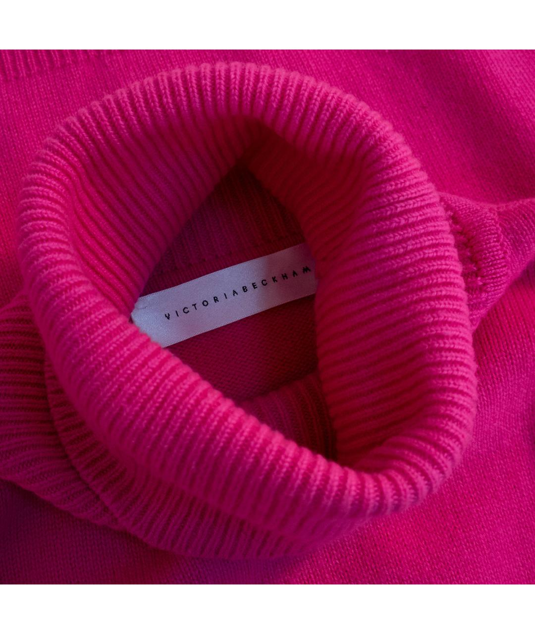 VICTORIA BECKHAM Розовая кашемировая водолазка, фото 4