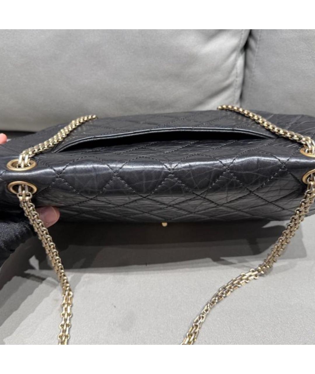 CHANEL Черная кожаная сумка через плечо, фото 6