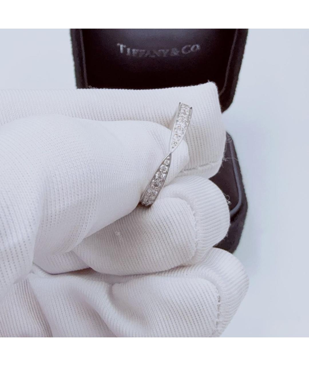 TIFFANY&CO Белое платиновое кольцо, фото 5