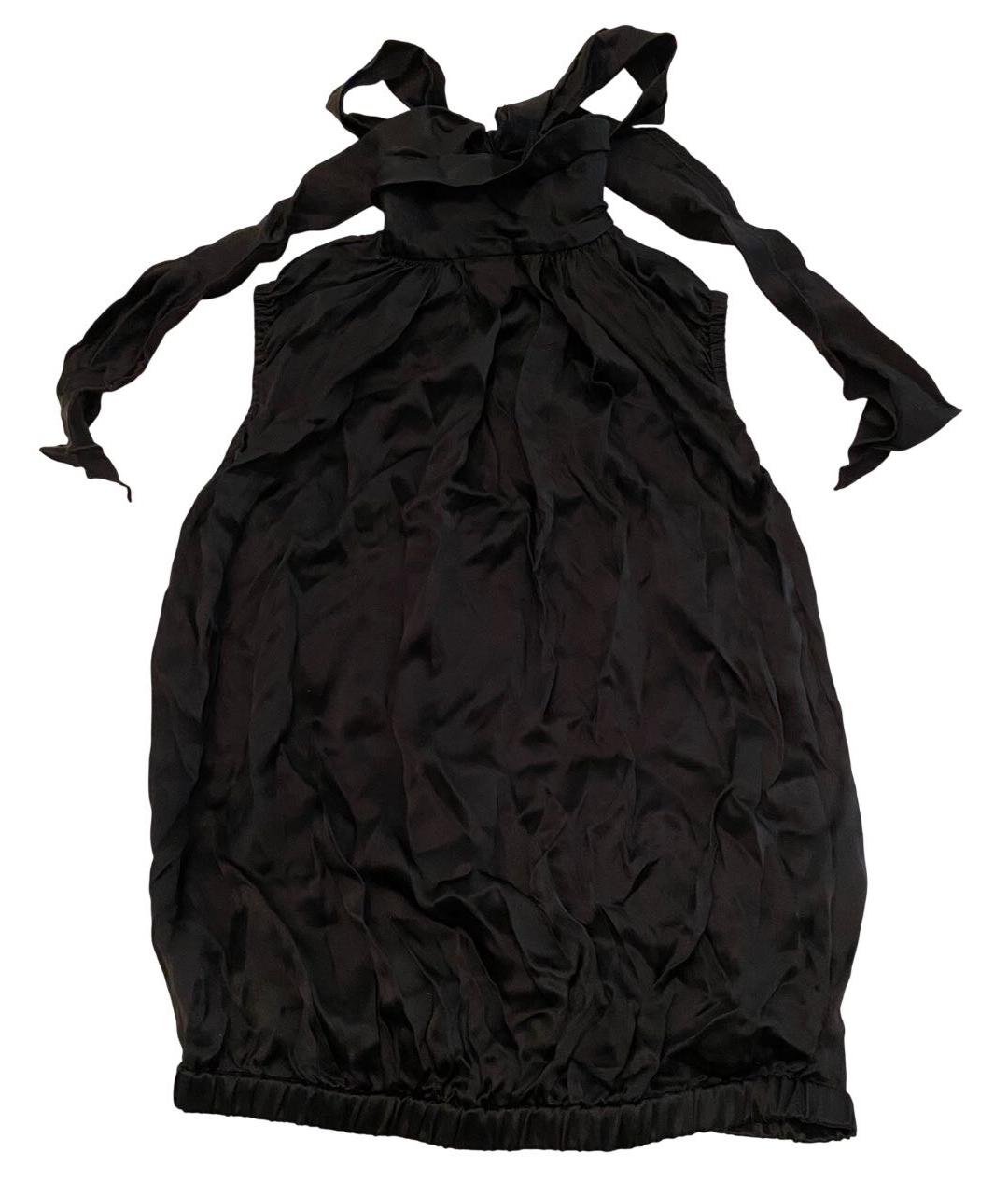 DOLCE&GABBANA Черная шелковая майка, фото 9