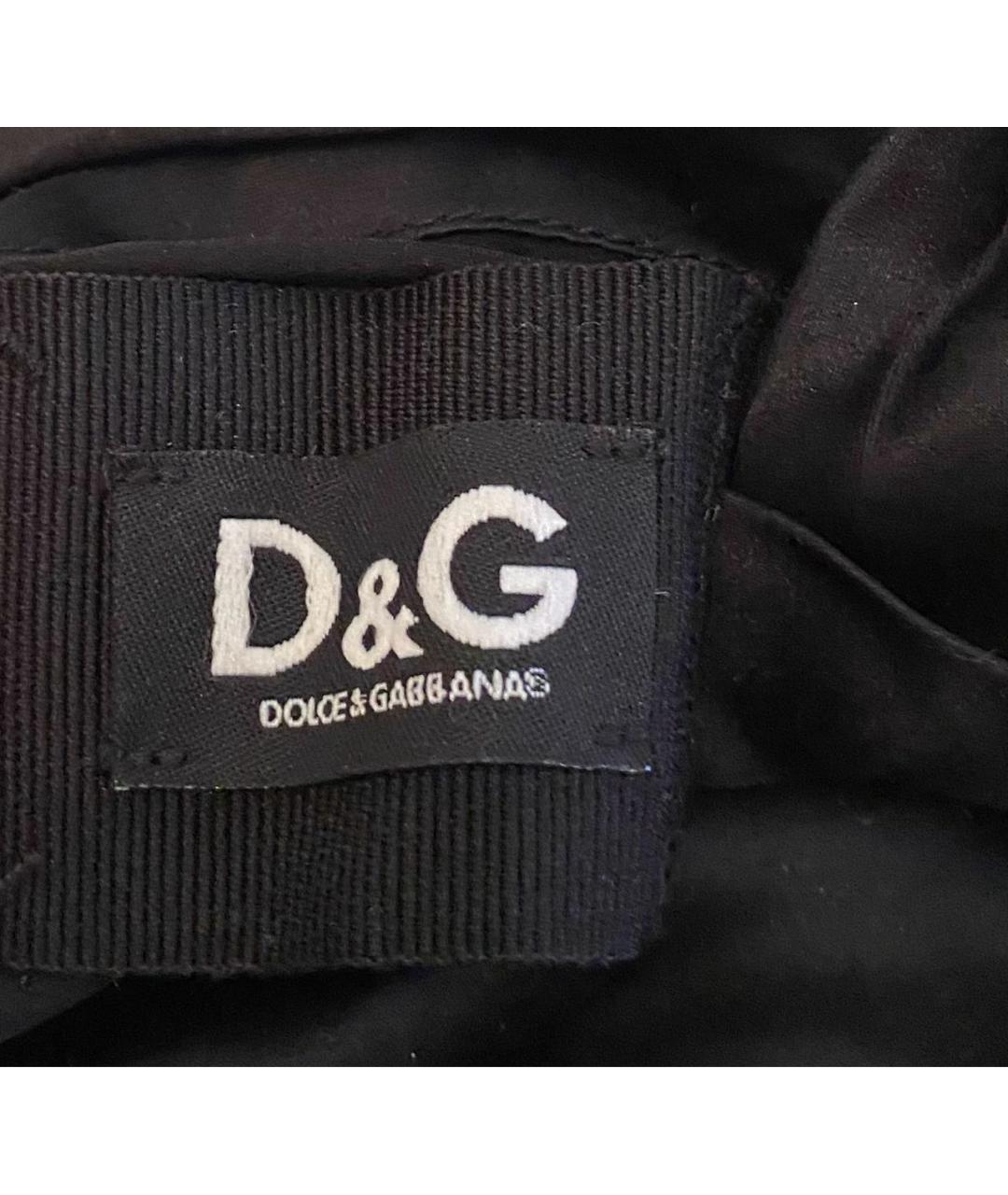 DOLCE&GABBANA Черная шелковая майка, фото 5