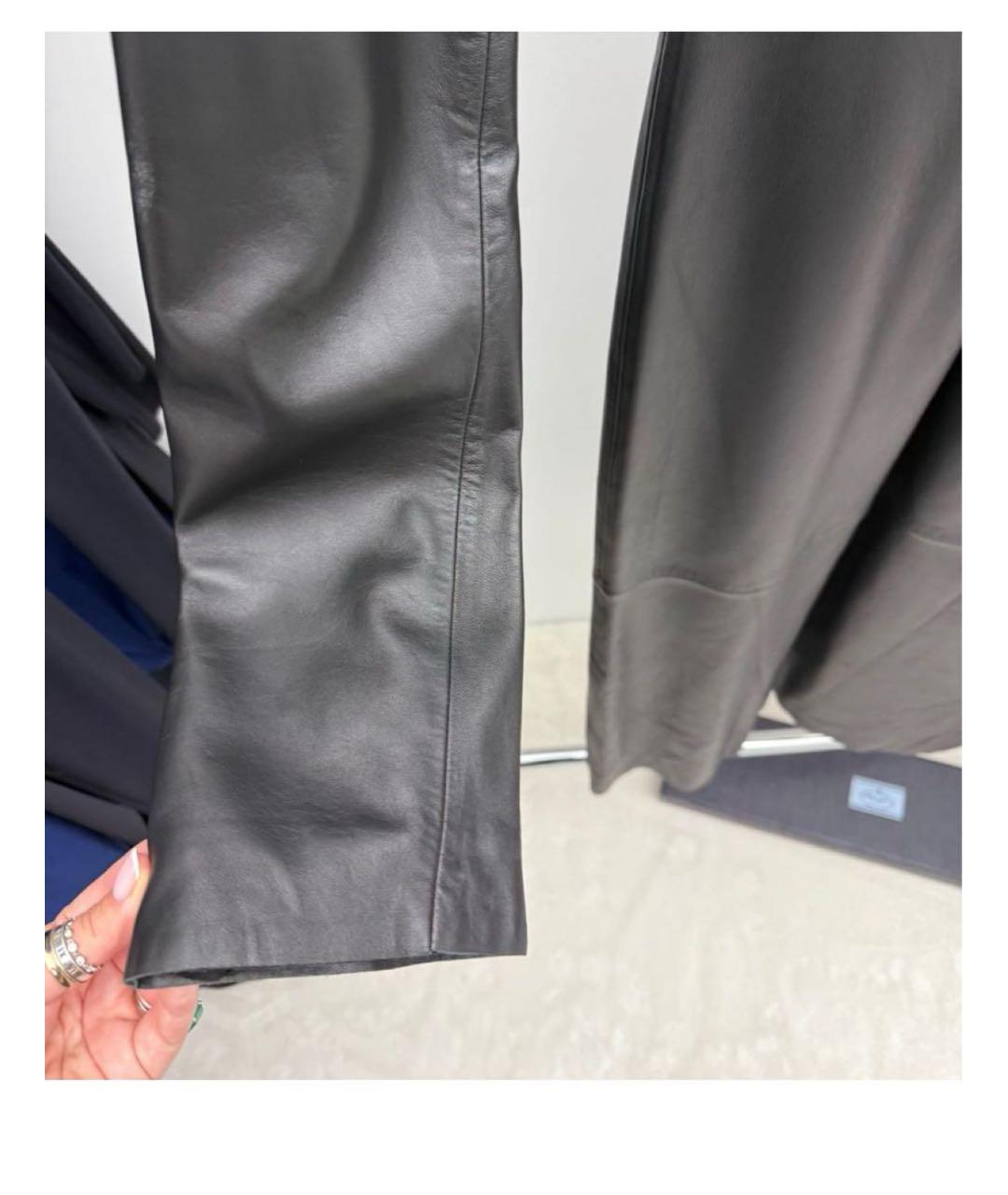 VETEMENTS Черное кожаное повседневное платье, фото 6