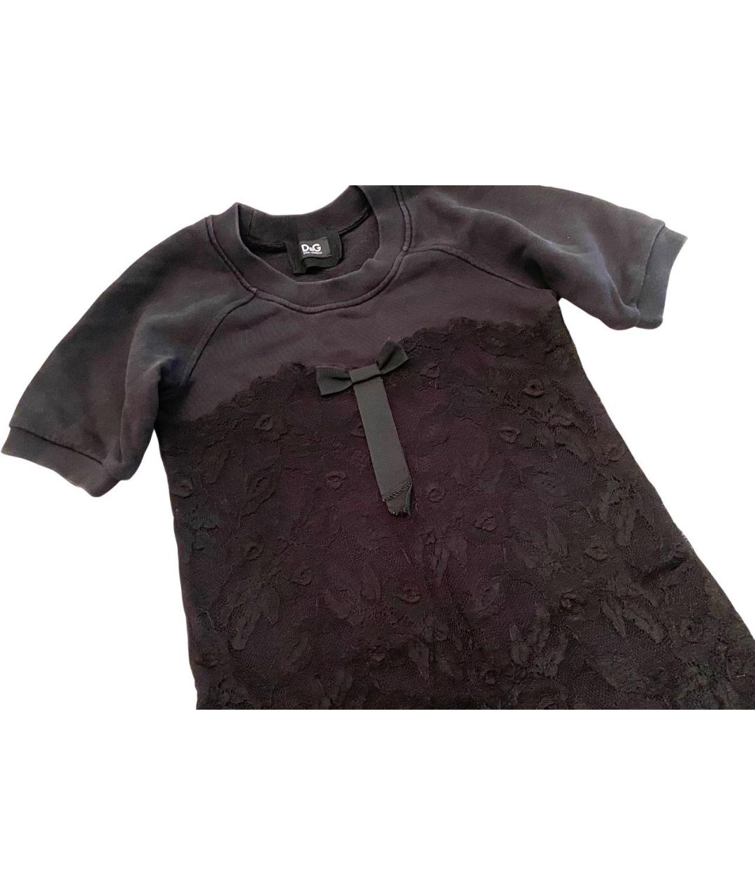 DOLCE&GABBANA Черное повседневное платье, фото 2