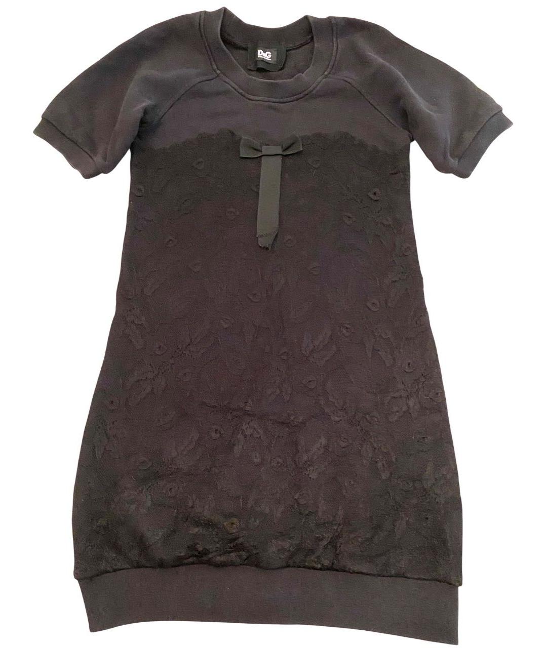 DOLCE&GABBANA Черное повседневное платье, фото 9