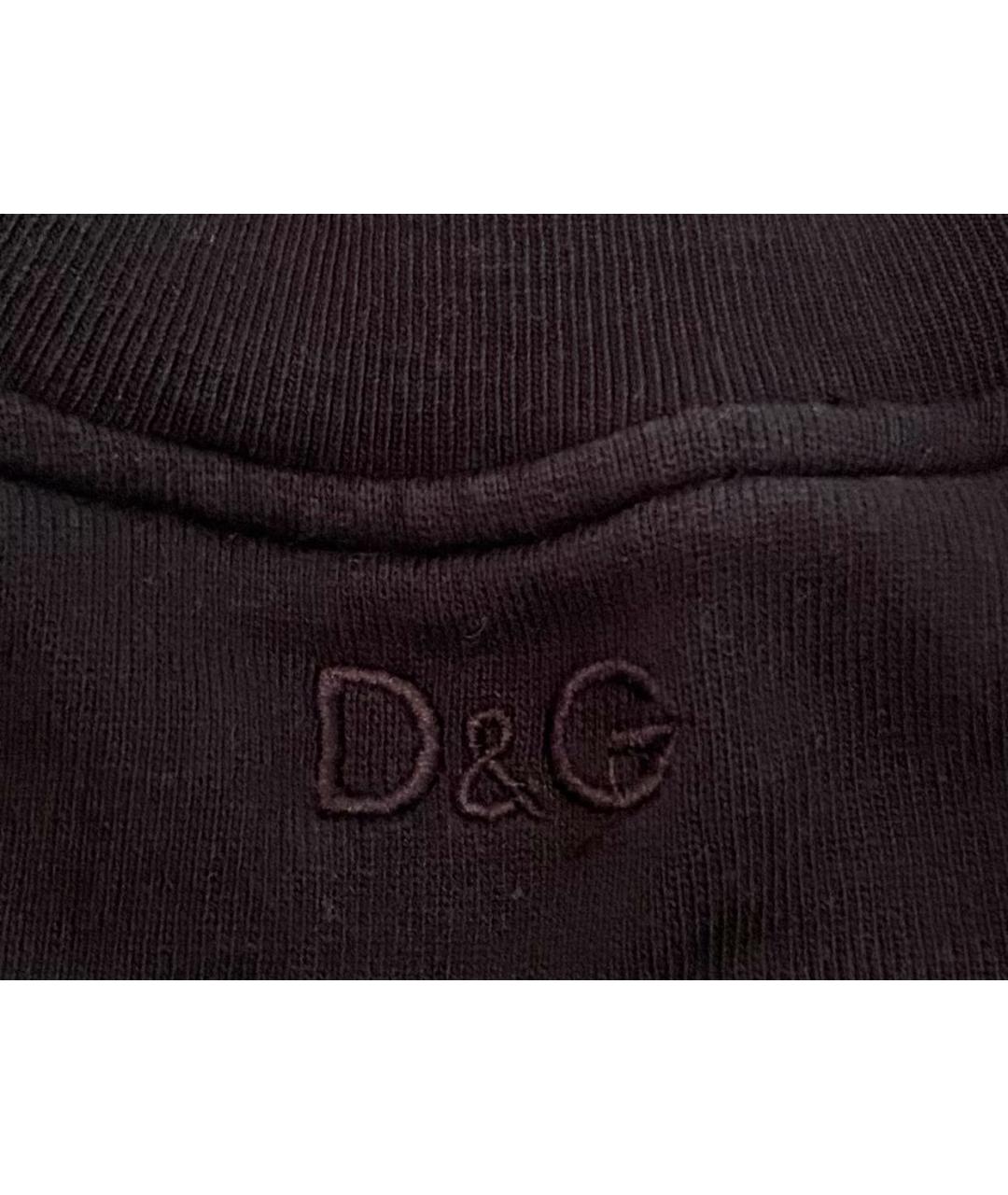 DOLCE&GABBANA Черное повседневное платье, фото 4