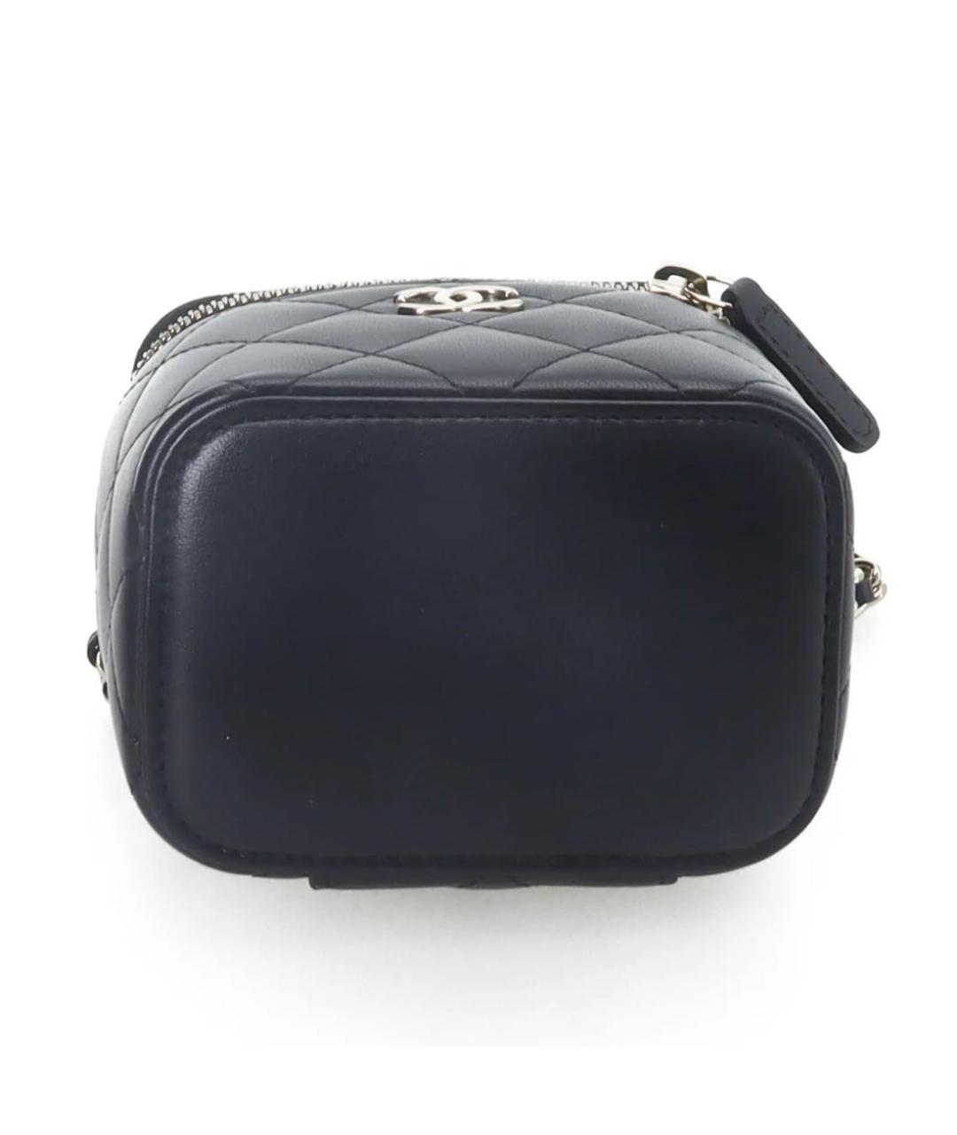 CHANEL Черная кожаная сумка через плечо, фото 4