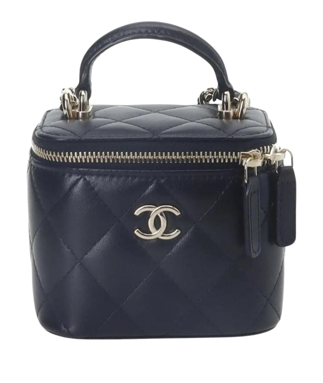 CHANEL Черная кожаная сумка через плечо, фото 1