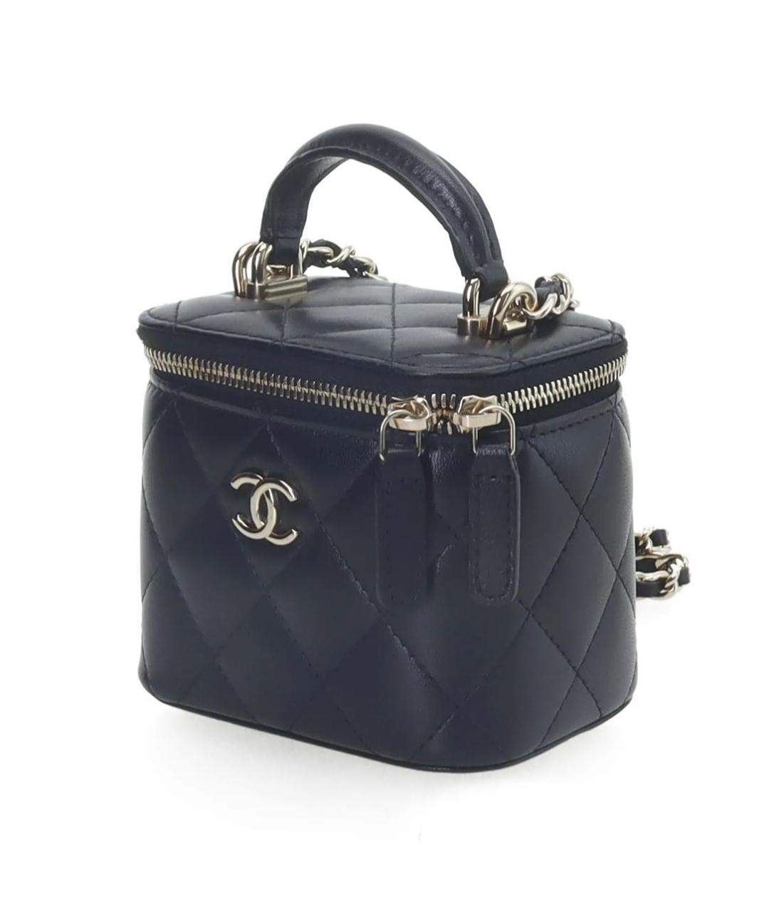 CHANEL Черная кожаная сумка через плечо, фото 2