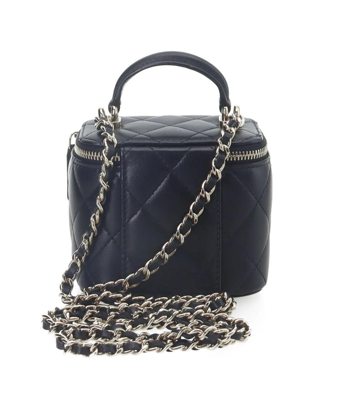 CHANEL Черная кожаная сумка через плечо, фото 3